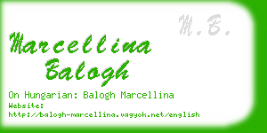 marcellina balogh business card